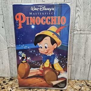 Disney Pinocchio Clamshell VHS Movie 1993 Walt Disney's Masterpiece Restored